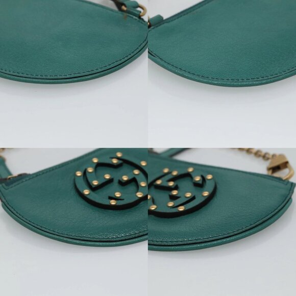 GUCCI Coin Purse Leather Green Auth 110449V - Picture 15 of 15